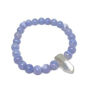 Angel Aura Quartz & Blue Lace Bracelet